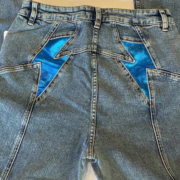 Free People Thunderbird Flare in Electric Blue Size 31 NWT - Picture 7 of 13